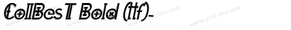 CollBesT Bold (ttf)字体转换